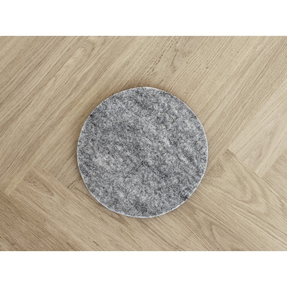 Obrázok Oceľovosivá plstená podložka pod nápoj z vlny Wooldot Felt Coaster, ⌀ 20 cm