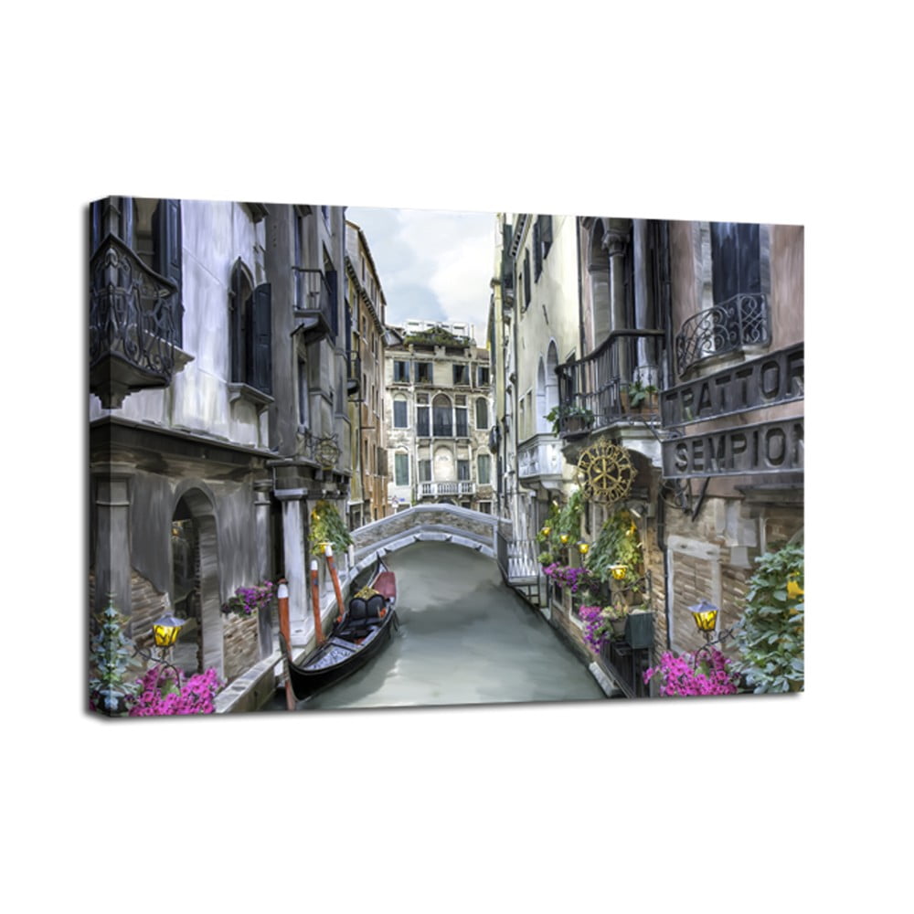 Obrázok Obraz Styler Canvas Watercolor Venice, 75 × 100 cm