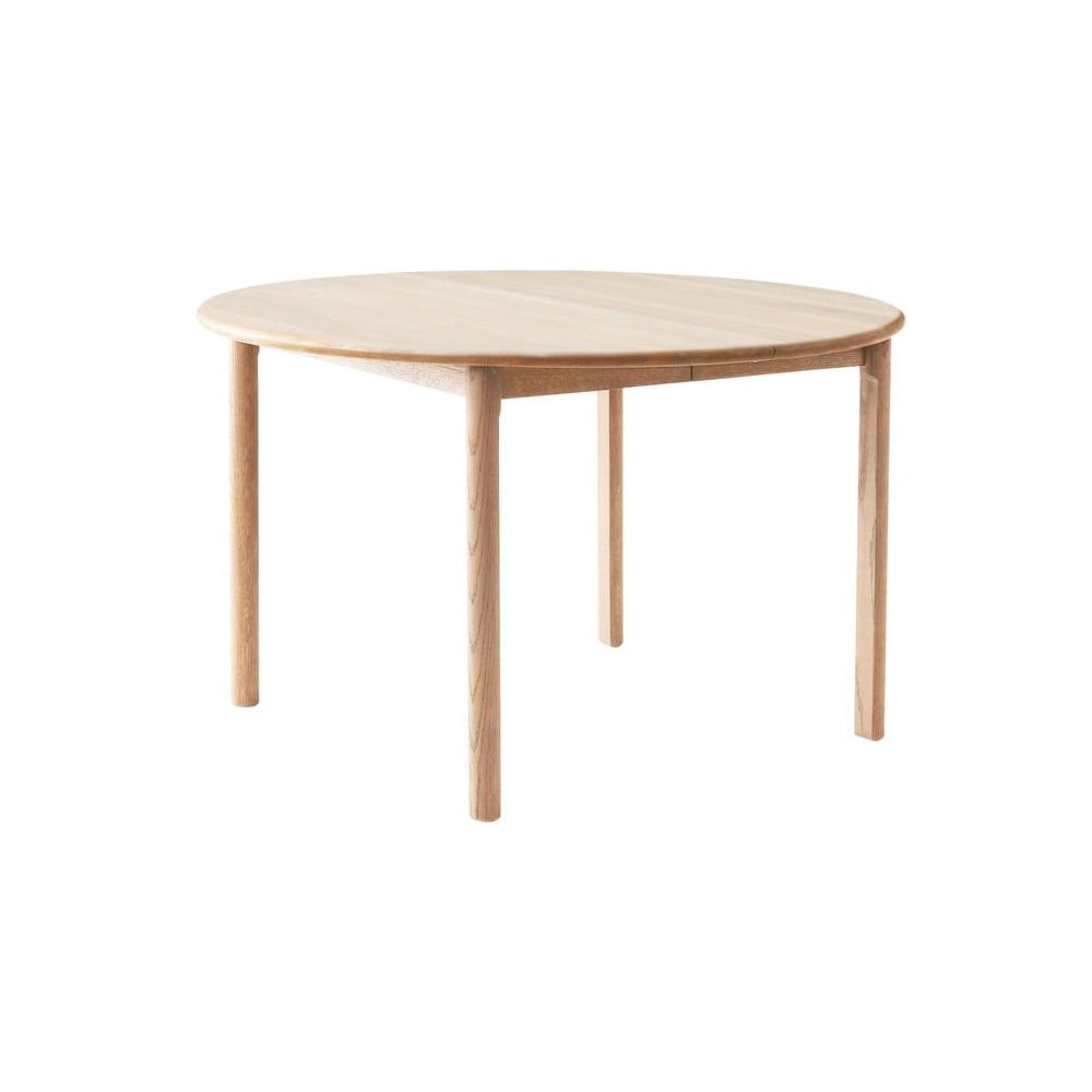 Okrúhly rozkladací jedálenský stôl z dubového dreva v prírodnej farbe ø 120 cm Noor – Hammel Furniture