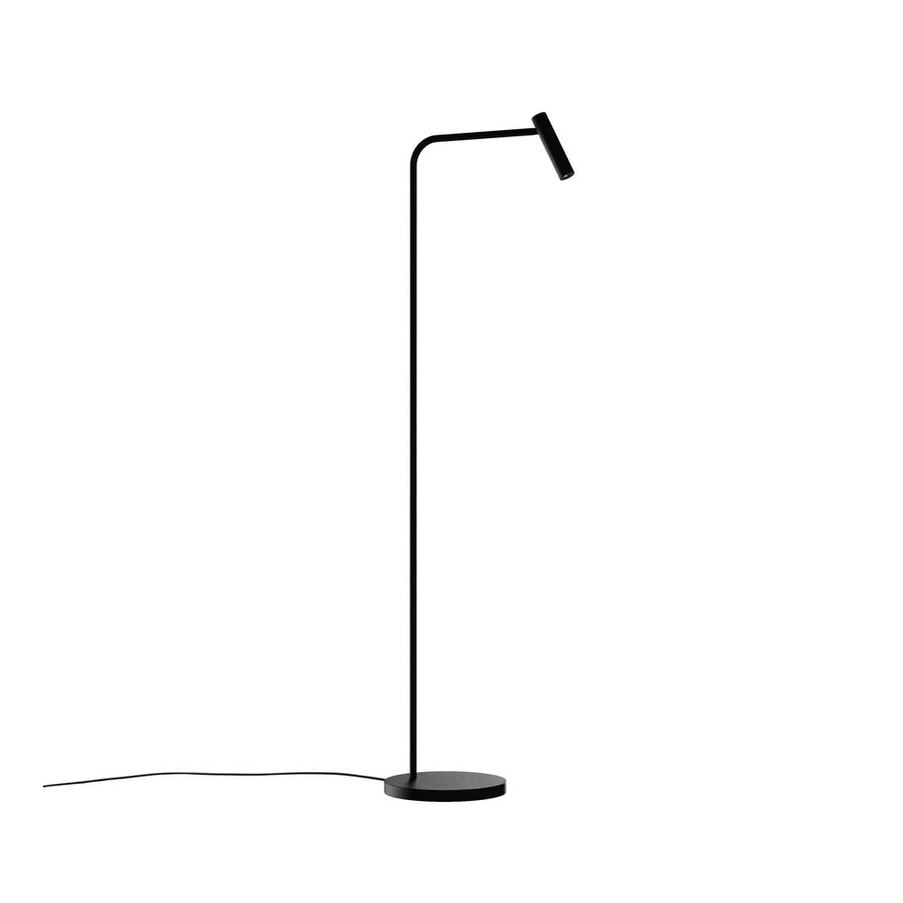 E-shop Čierná stojacia lampa SULION Alexia, výška 148 cm