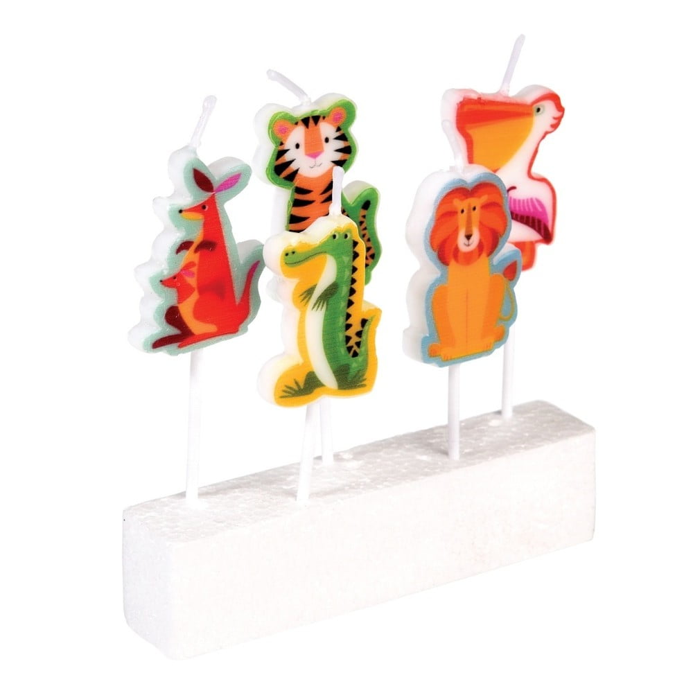 E-shop Sada 5 tortových sviečok Rex London Colourful Creatures