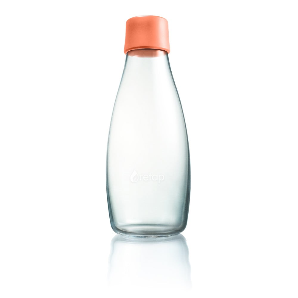 E-shop Marhuľovooranžová sklenená fľaša ReTap s doživotnou zárukou, 500 ml