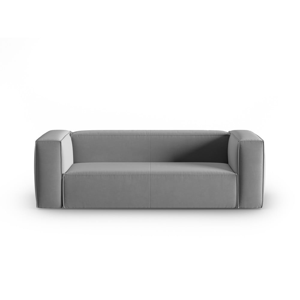 Sivá zamatová pohovka 200 cm Mackay – Cosmopolitan Design
