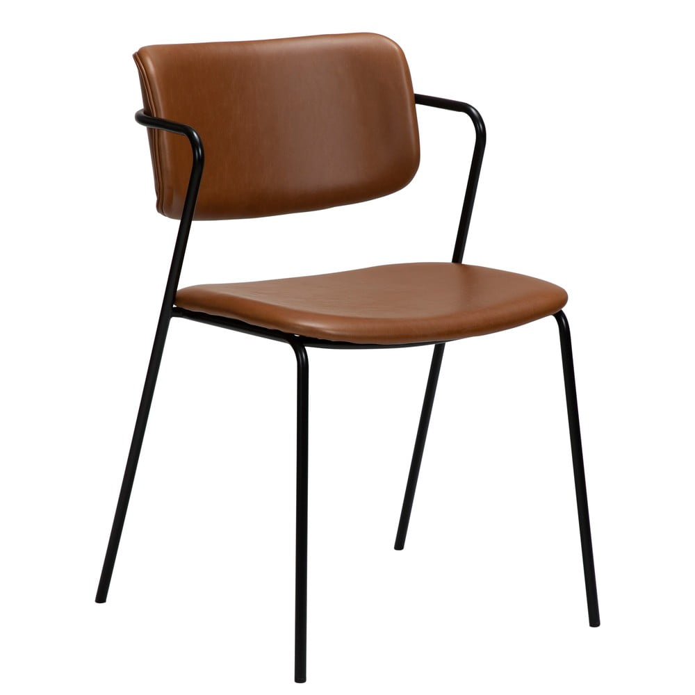 E-shop Hnedá stolička z imitácii kože DAN-FORM Denmark Zed