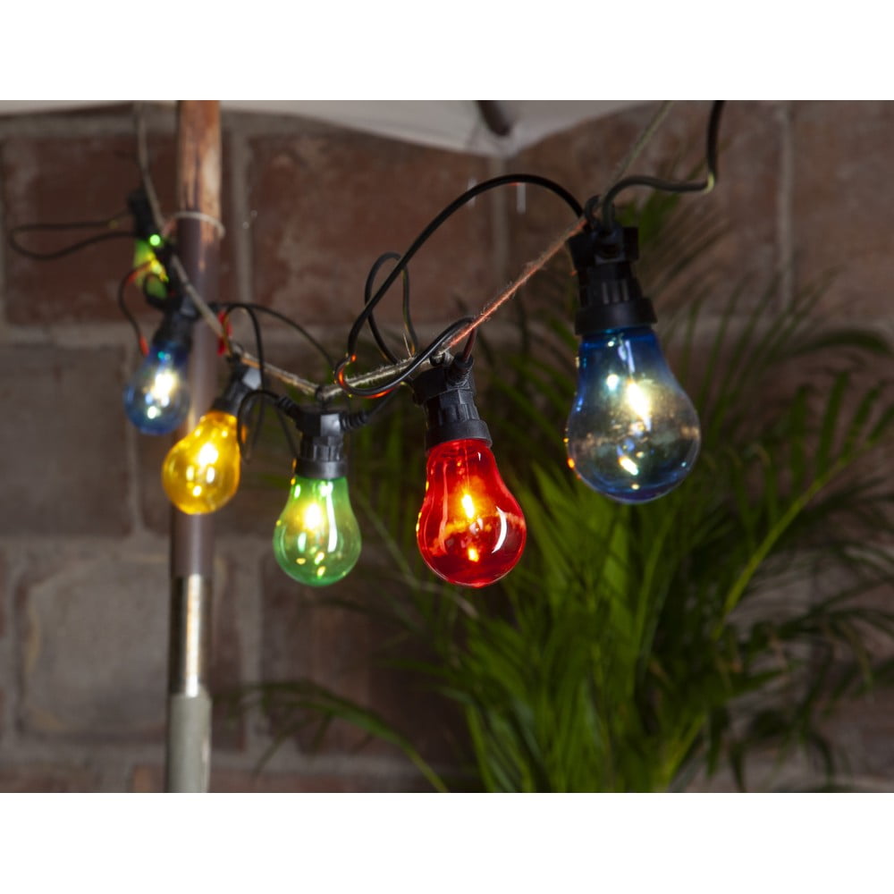 E-shop Vonkajšia svetelná LED reťaz s farebnými žiarovkami Star Trading Circus, dĺžka 5 m