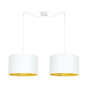 Závesné dvojramenné svietidlo v bielo-zlatej farbe Sotto Luce Mika, ⌀ 40 cm