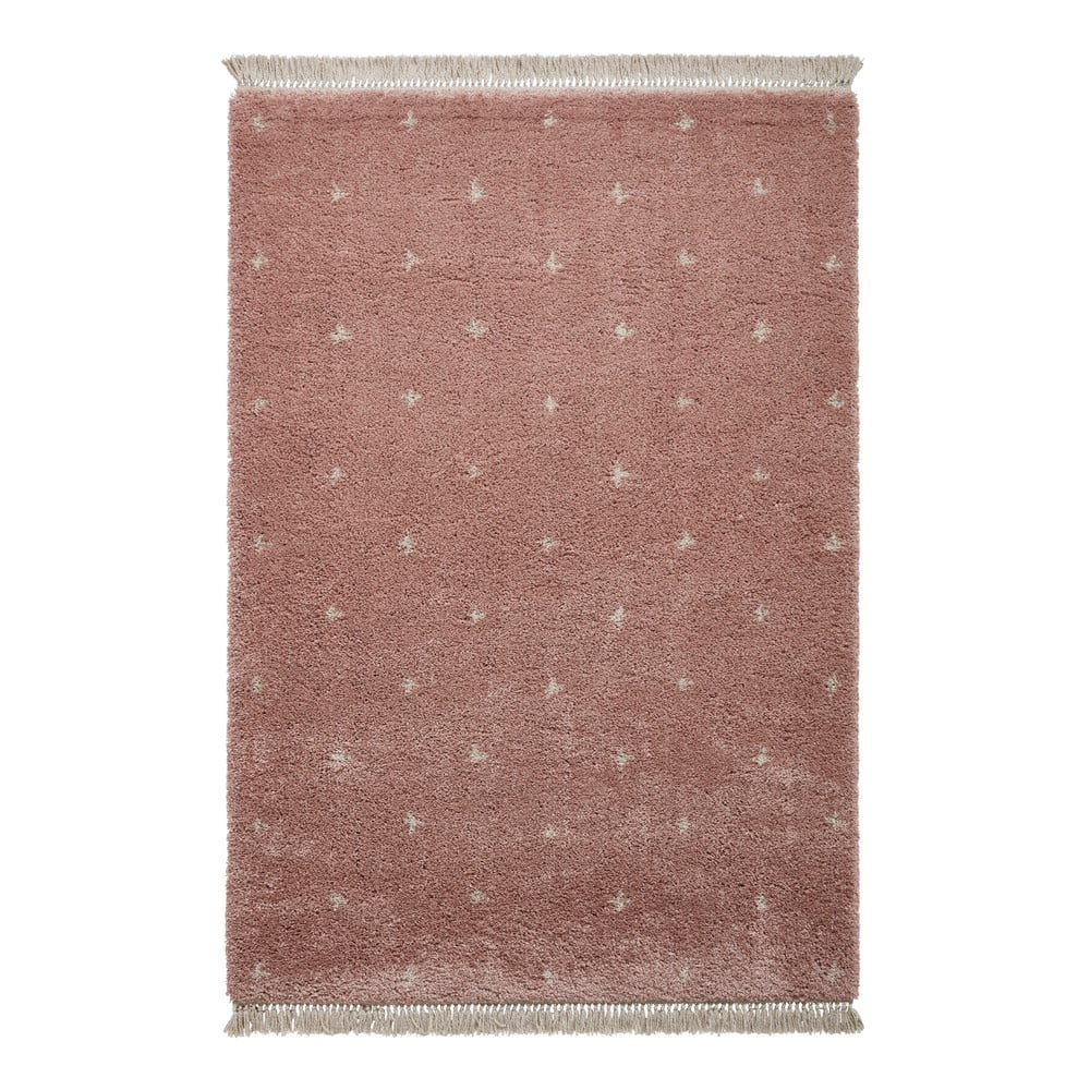 E-shop Ružový koberec Think Rugs Boho Dots, 160 x 220 cm