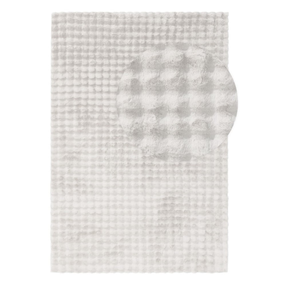 Biely prateľný koberec 120x170 cm Bubble White – Mila Home