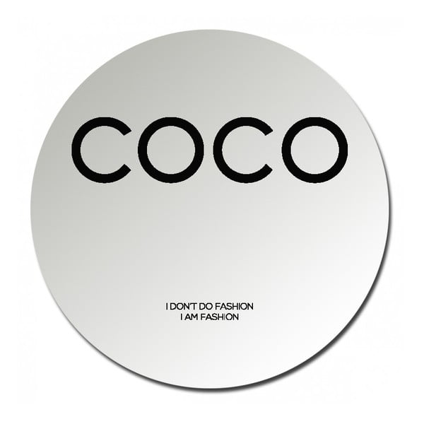 Okrúhle zrkadlo Velvet Atelier Coco Chanel, ø 25 cm