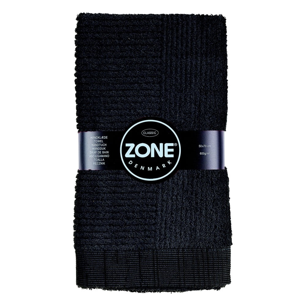 E-shop Čierny uterák Zone Classic, 50 × 70 cm