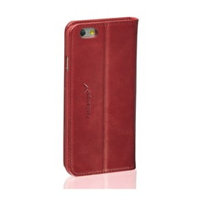 Tmavočervený kožený obal na Samsung Galaxy S7 Edge Packenger