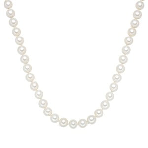 Perlový náhrdelník Muschel, bílé perly 10 mm, dĺžka 40 cm