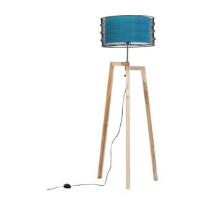 Modrá stojacia lampa Kare Design Wire Tripod