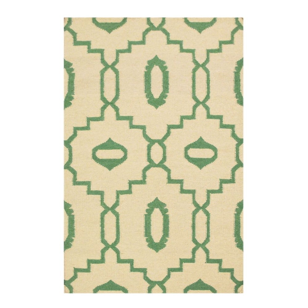 Ručne tkaný koberec Kilim JP 11031 Green, 90x150 cm