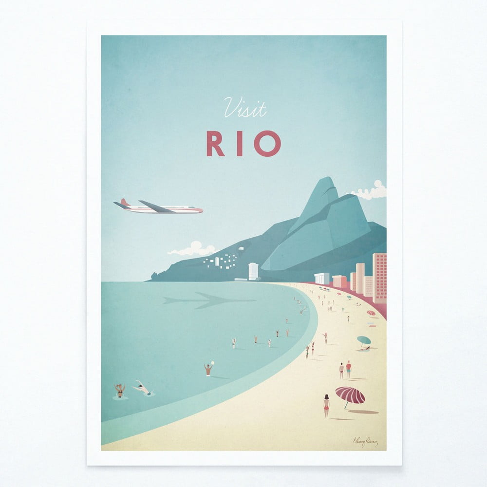 E-shop Plagát Travelposter Rio, 50 x 70 cm