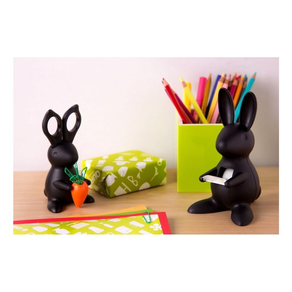 Obrázok Čierny stojan s nožnicami Qualy Desk Bunny Scissors