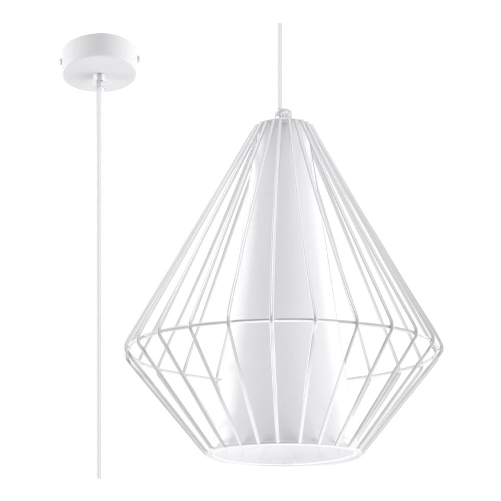 E-shop Biele závesné svietidlo Nice Lamps Alfredo