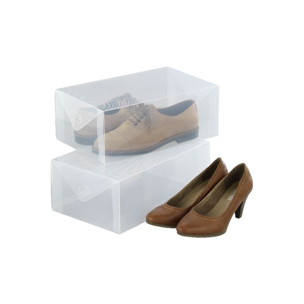 E-shop Súprava 2 úložných boxov na topánky Wenko Pack