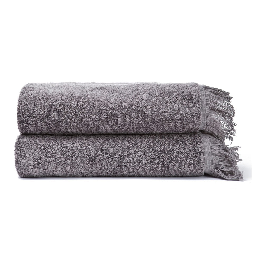 E-shop Súprava 2 sivých uterákov zo 100% bavlny Bonami Selection, 50 × 90 cm