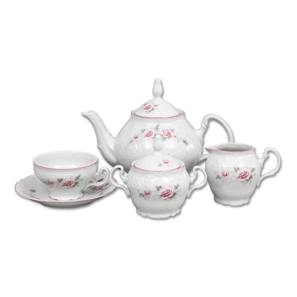 E-shop Porcelánová súprava na čaj s ružičkami Thun Bernadotte