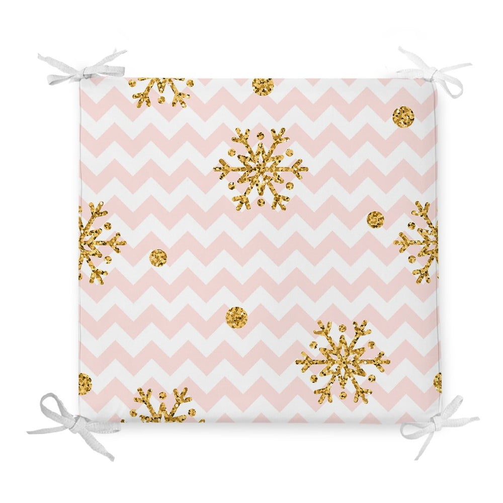 E-shop Vianočný sedák s prímesou bavlny Minimalist Cushion Covers Pastel Stripes, 42 x 42 cm