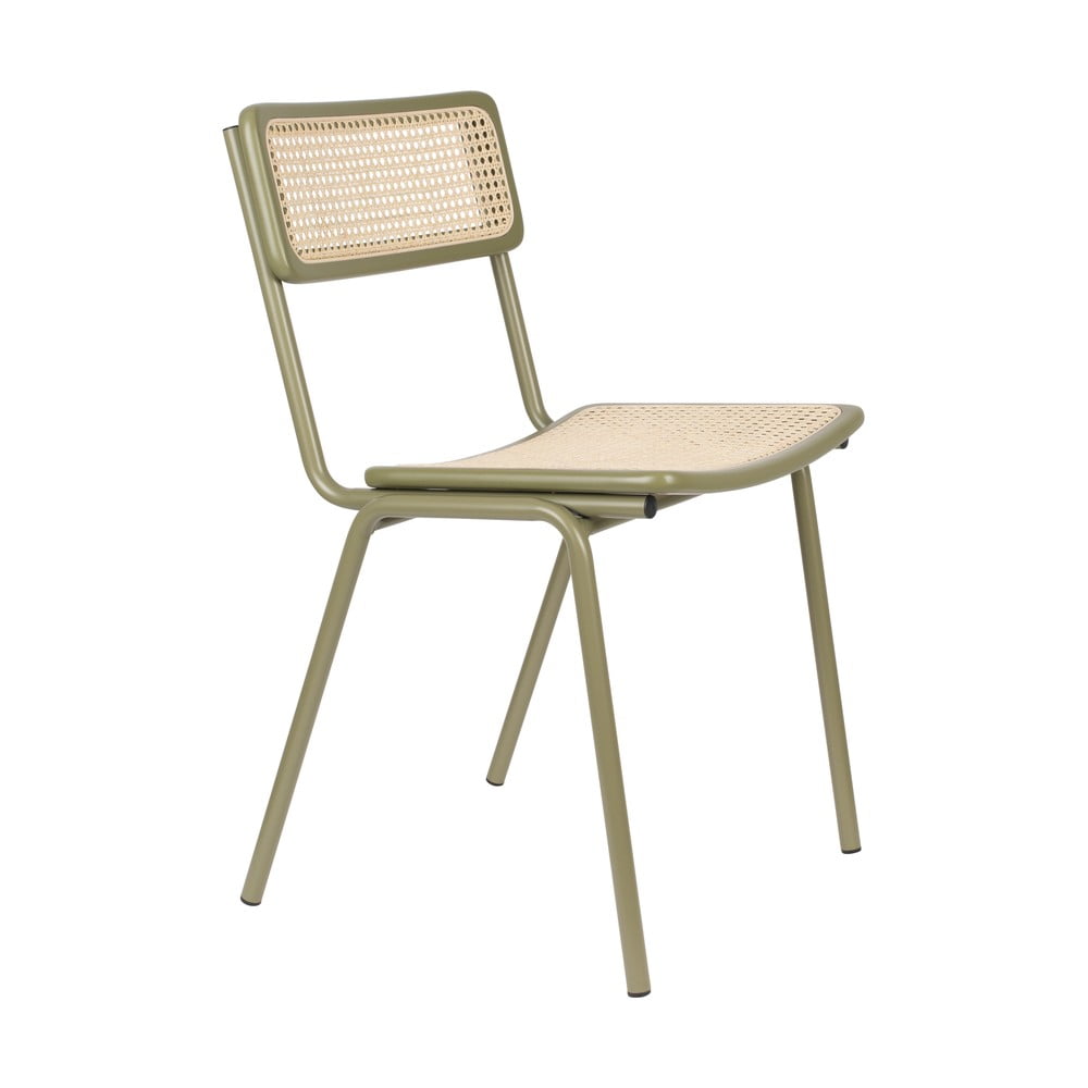 E-shop Zelené ratanové jedálenské stoličky v súprave 2 ks Jort - Zuiver