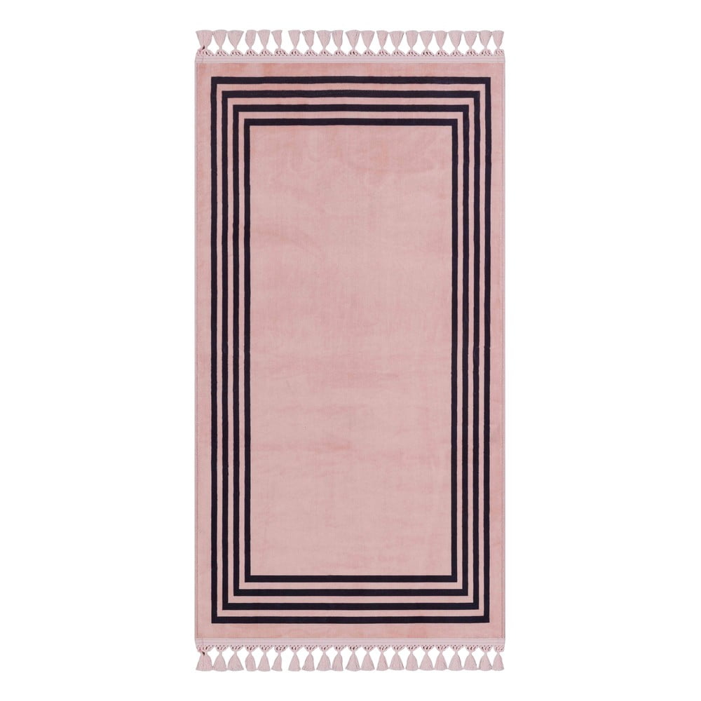 E-shop Ružový umývateľný koberec behúň 300x80 cm - Vitaus