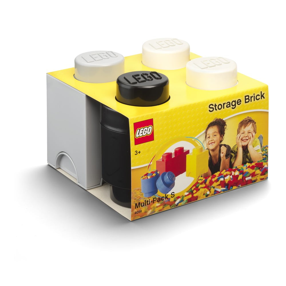 E-shop Set 3 ks plastových úložných škatúľ na LEGO®, 25 x 25,2 x 18,1 cm