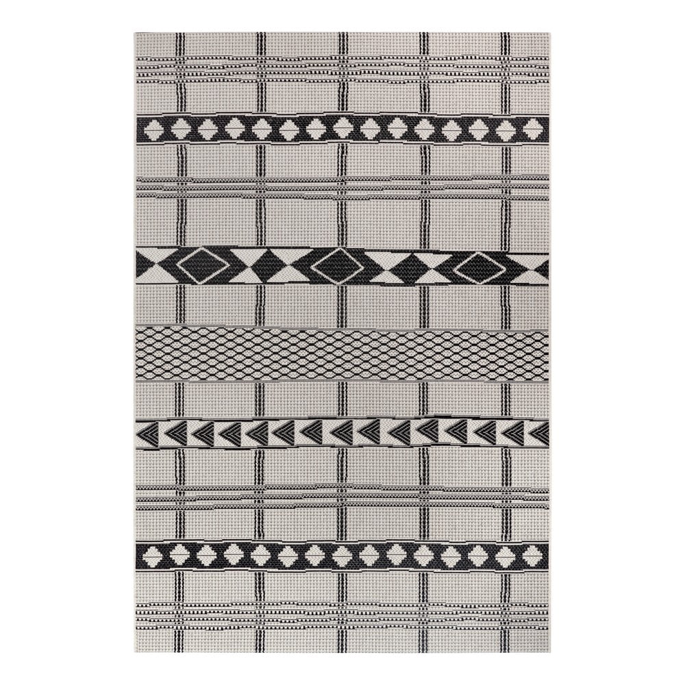 E-shop Čierno-sivý vonkajší koberec Ragami Madrid, 80 x 150 cm