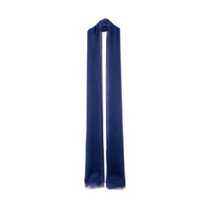Tmavomodrý tenký kašmírový šál Bel cashmere Mila, 240 x 110 cm