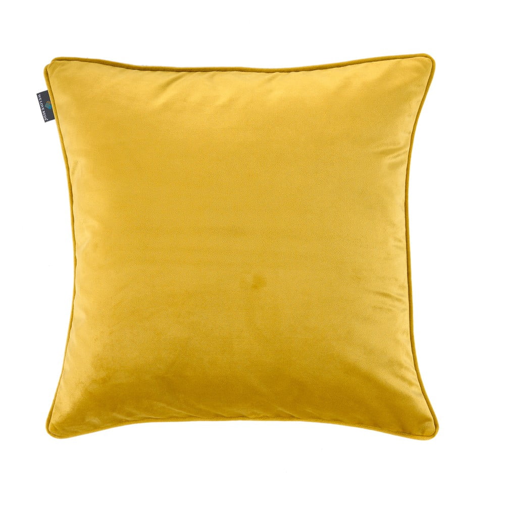 E-shop Žltá obliečka na vankúš WeLoveBeds Dijon, 50 × 50 cm