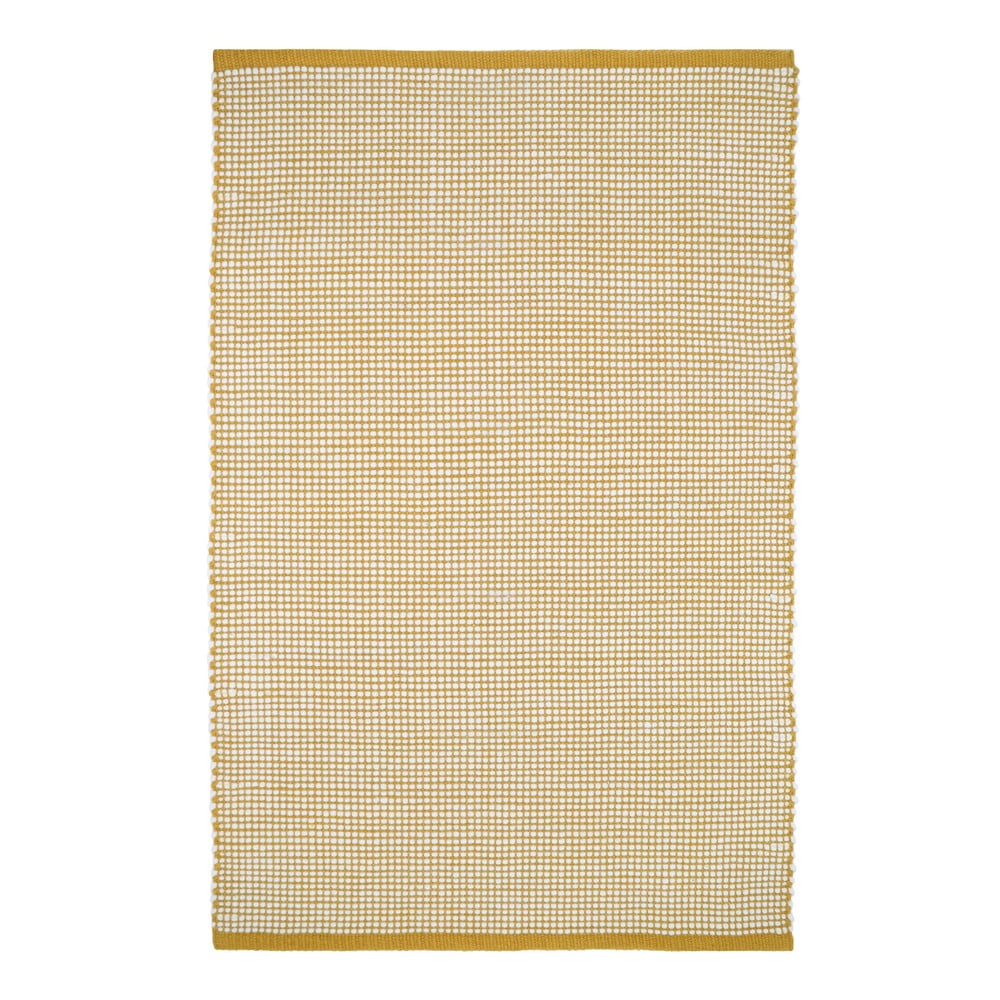 E-shop Žltý koberec s podielom vlny 130x70 cm Bergen - Nattiot