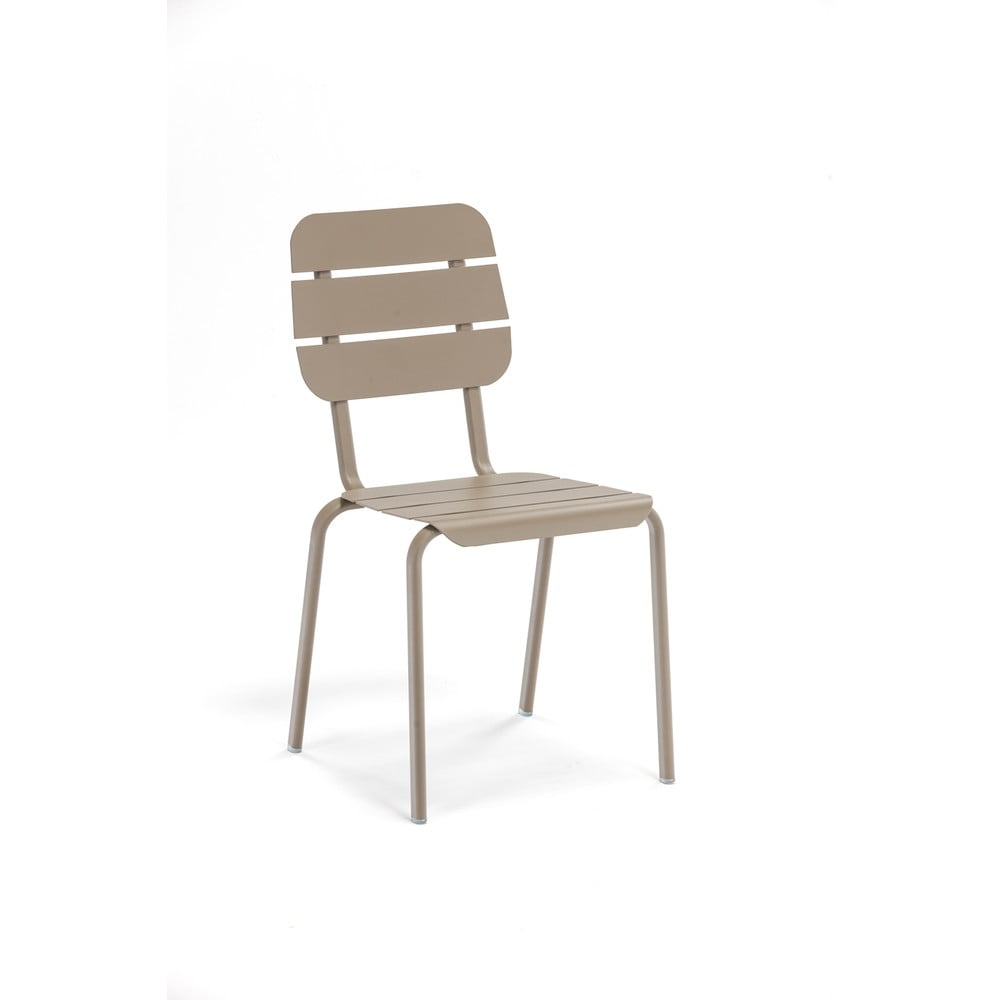 E-shop Súprava 4 hnedých kovových stoličiek Ezeis Alicante