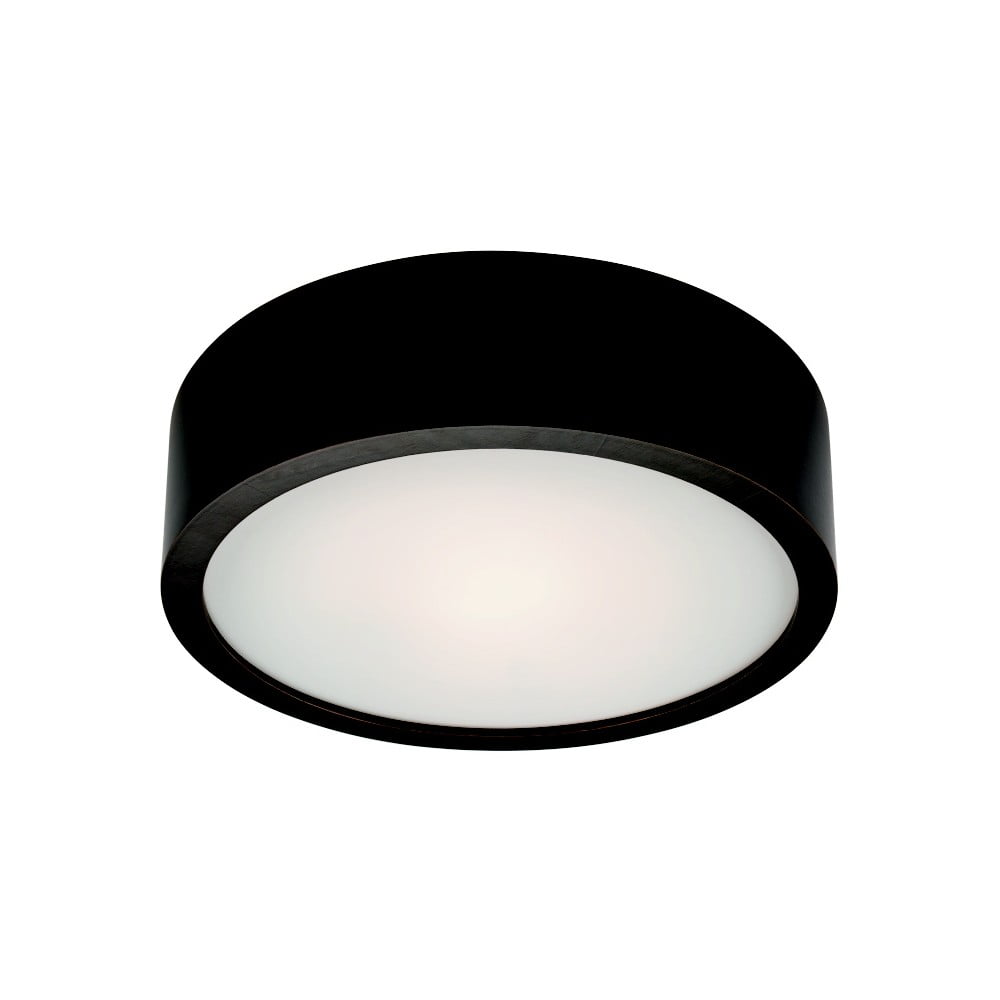 E-shop Čierne kruhové stropné svietidlo Lamkur Plafond, ø 27 cm