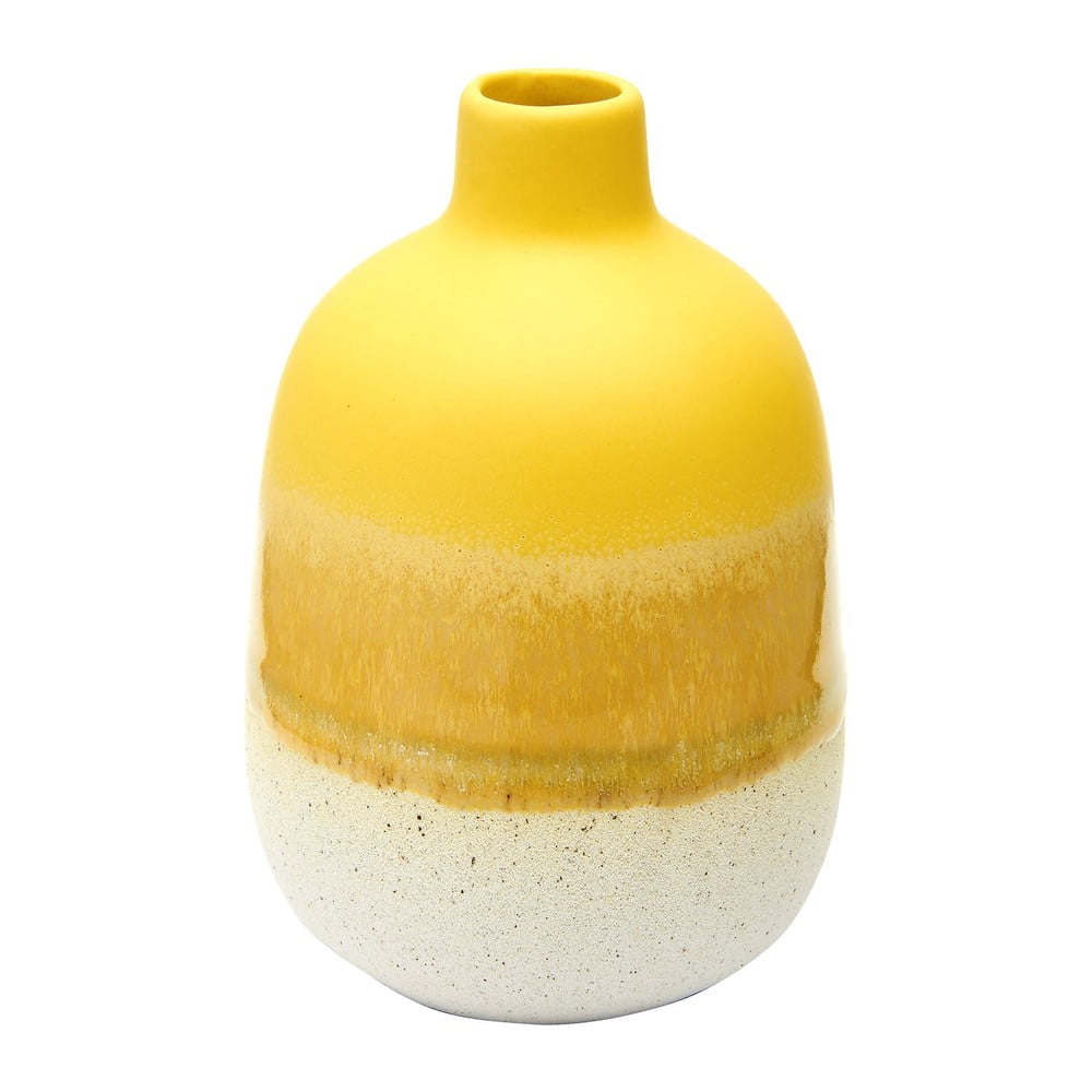 E-shop Žlto-biela váza Sass & Belle Bohemian Home Mojave
