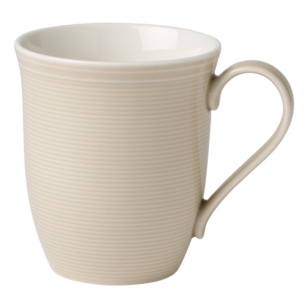 E-shop Bielo-béžový porcelánový hrnček Like by Villeroy & Boch Group, 0,35 l