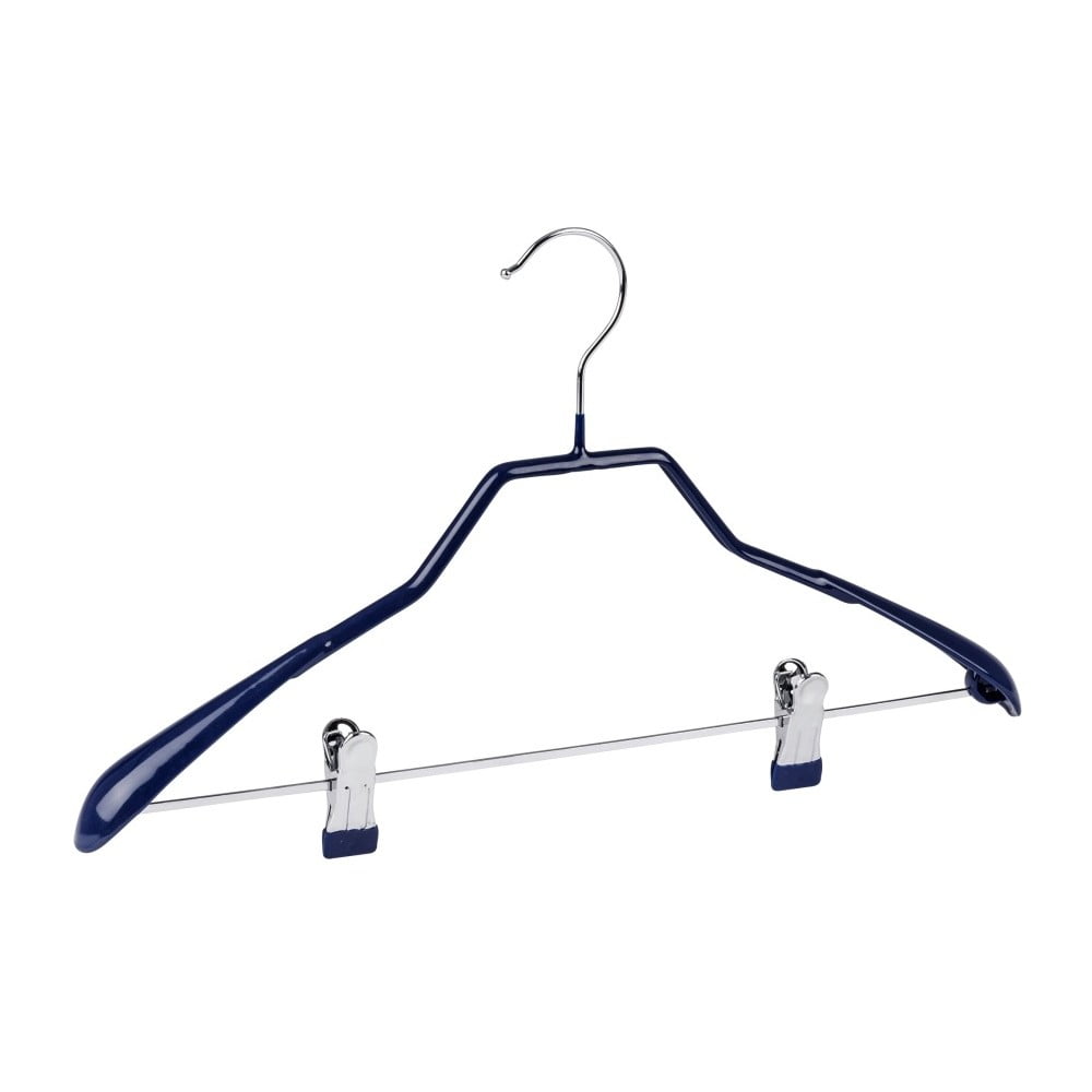 E-shop Modrý protišmykový vešiak na oblečenie s klipsami Wenko Hanger Shape