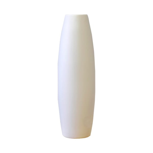 Biela keramická váza Rulina Roll, výška 38 cm