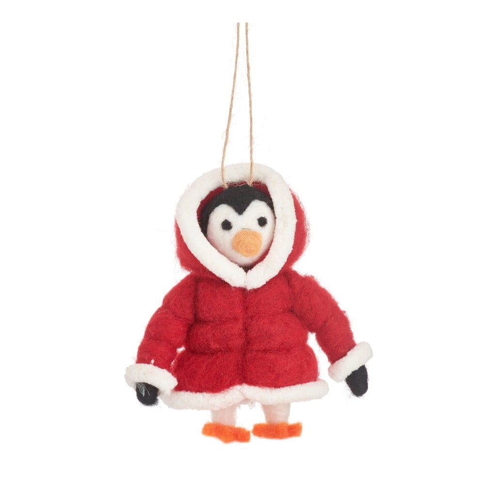 Vlnená vianočná ozdoba Penguin – Sass & Belle