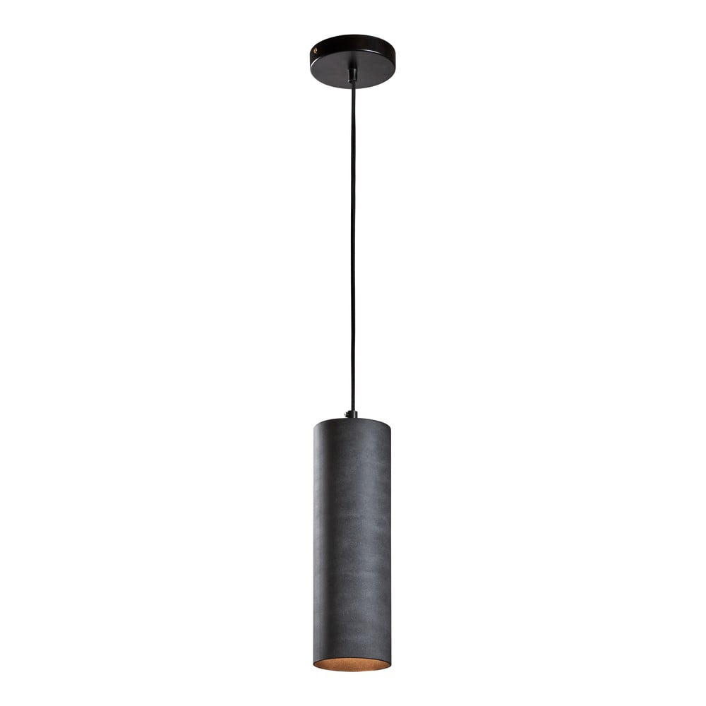 E-shop Čierne závesné svietidlo Kave Home Maude, výška 31 cm