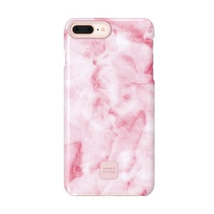 Ružovo-biely ochranný kryt na telefón pre iPhone 7 a 8 Plus Happy Plugs Slim