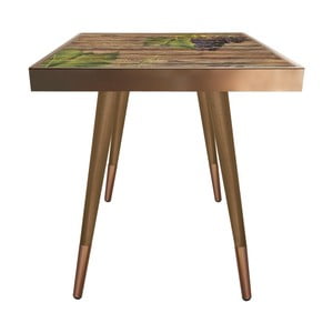 Príručný stolík Caresso Grape Square, 45 × 45 cm