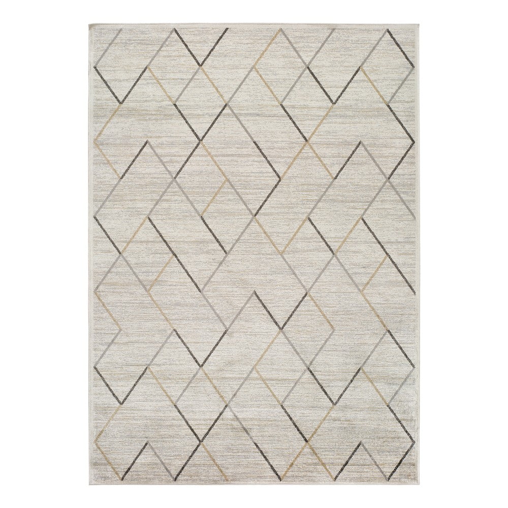 Krémový koberec z viskózy Universal Belga, 160 x 230 cm
