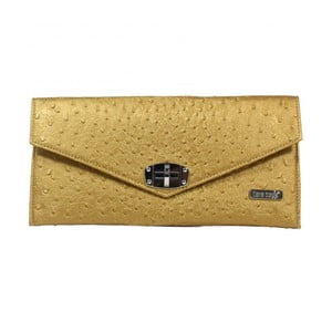 Listová kabelka v zlatej farbe Dara bags Malibu Classy No.12