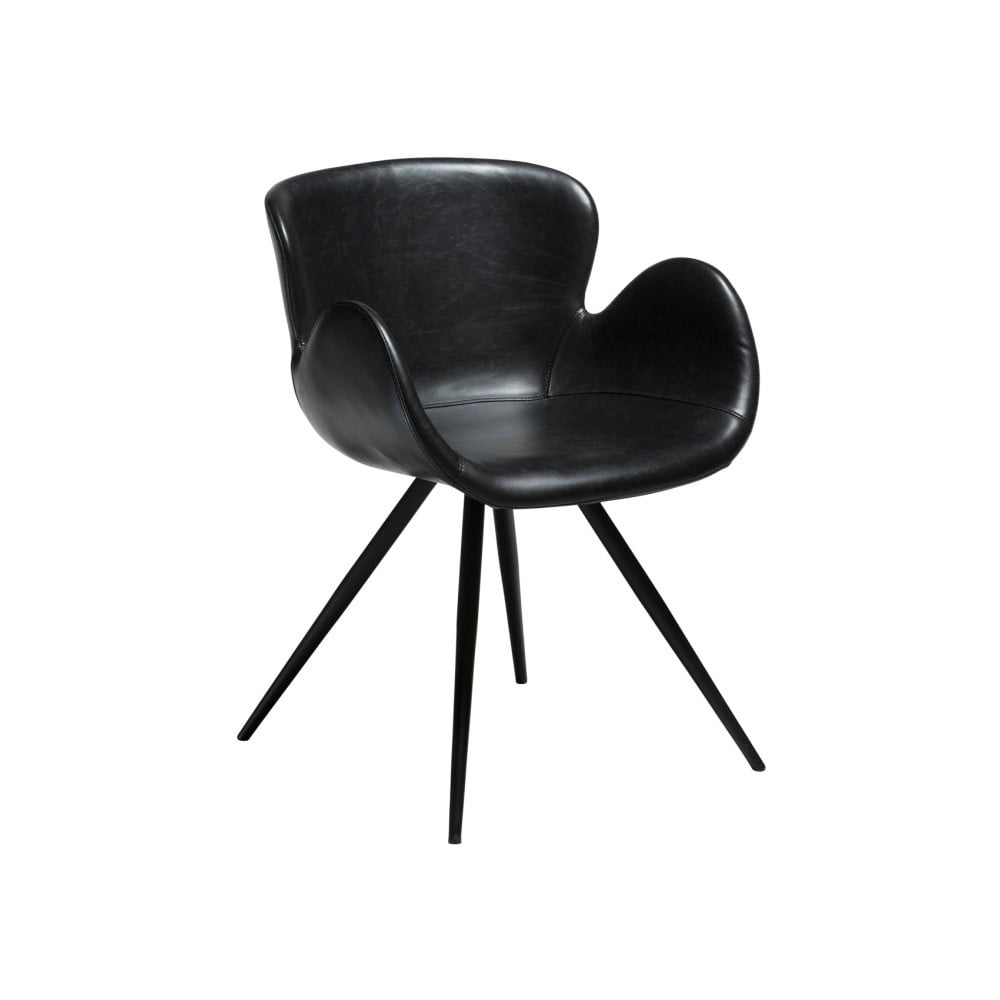 E-shop Čierna koženková stolička DAN-FORM Denmark Gaia