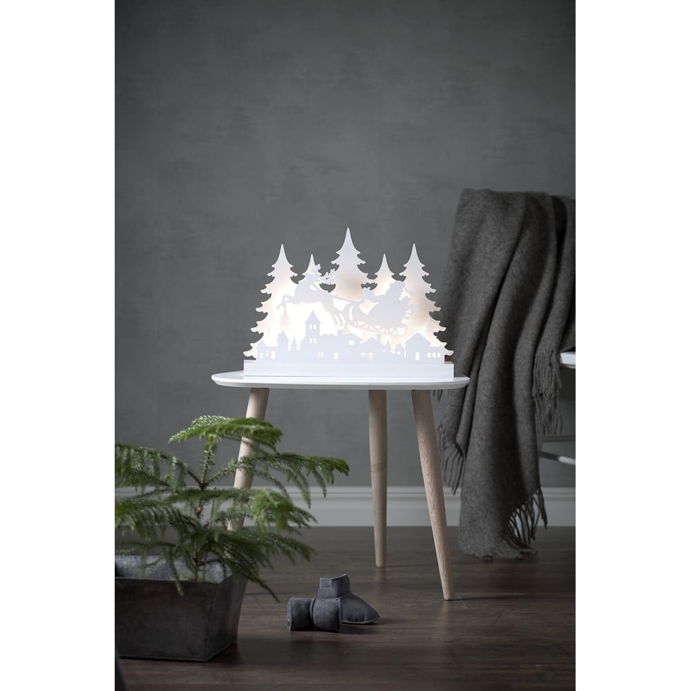 E-shop Biela vianočná svetelná LED dekorácia Star Trading Grandy Reinders, dĺžka 42 cm