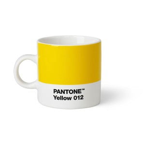 Svetložltý hrnček Pantone 012 Espresso, 120 ml