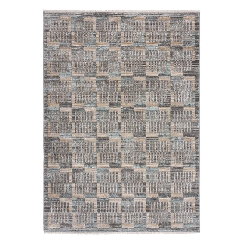 Sivý/béžový koberec 120x170 cm Evelyn Blocks – Flair Rugs