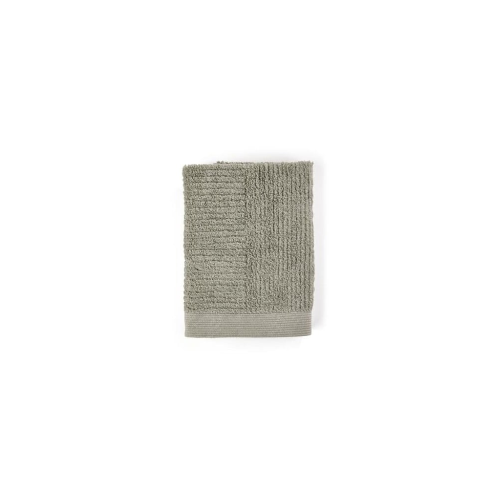 E-shop Sivozelený uterák zo 100% bavlny Zone Classic Eucalyptus, 50 × 70 cm