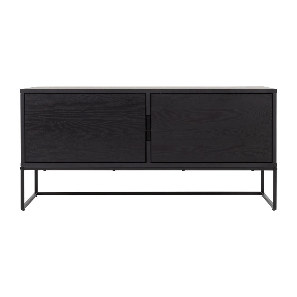 E-shop Čierny TV stolík Tenzo Lipp, 118 x 57 cm